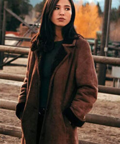 Yellowstone Kelsey Chow Seude Leather Coat
