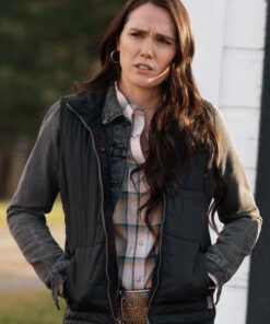 Mia Yellowstone Parachute Black Jacket