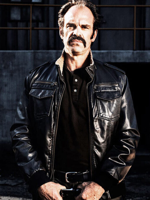 Steven Ogg The Walking Dead Genuine Leather Jacket