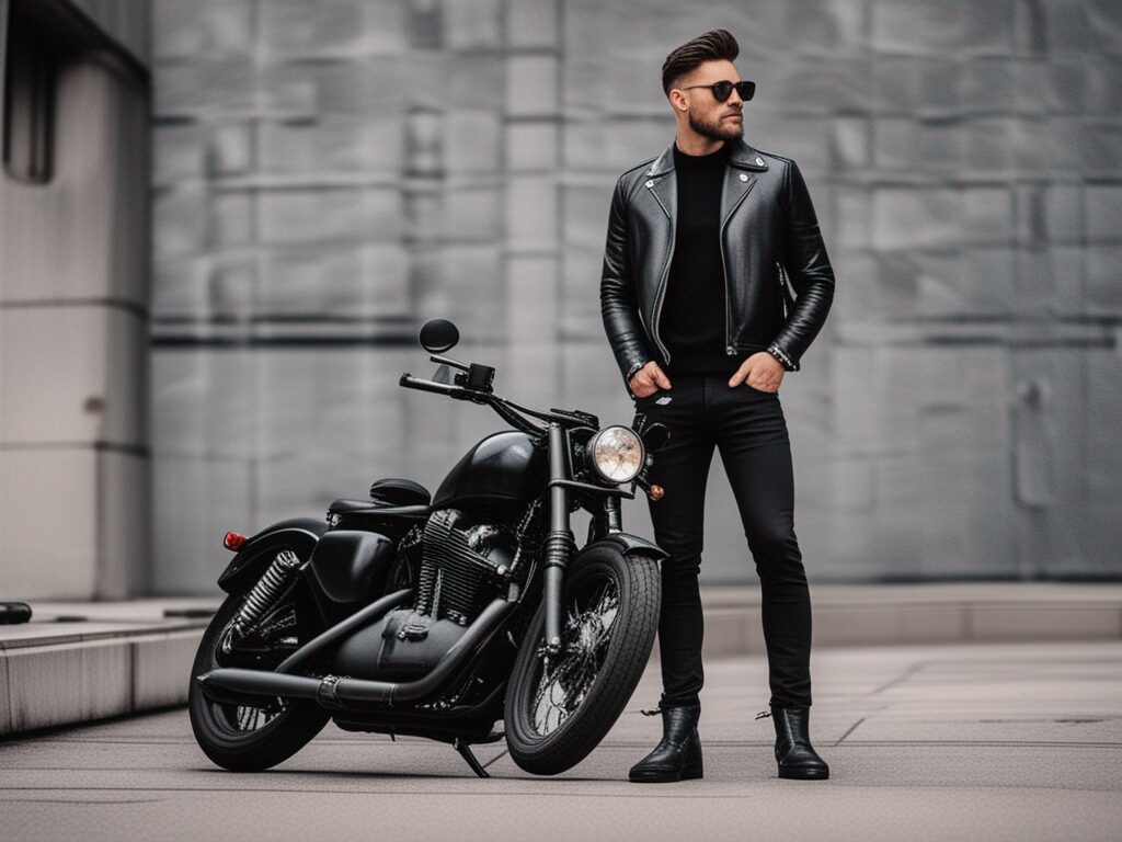 Mens Black Leather Jacket