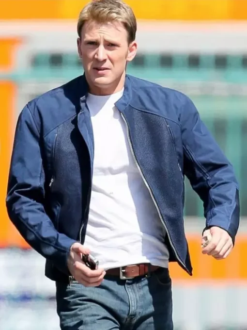 Winter Soldier Chris Evans Blue Jacket