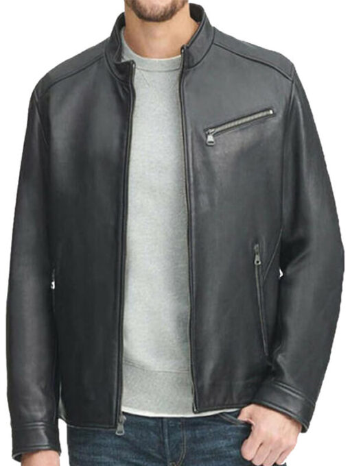 Motorcycle Black Leather Jacket