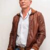 Daniel Craig Brown Leather Jacket