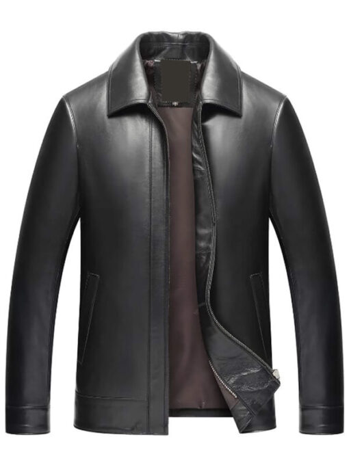 Black Dusen Klein Leather Jacket