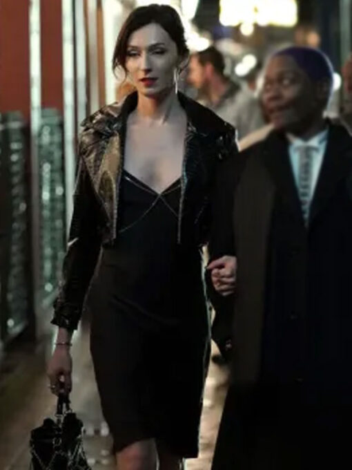 James Keitel Cropped Leather Jacket