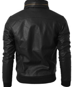 Black Biker Leather Jacket