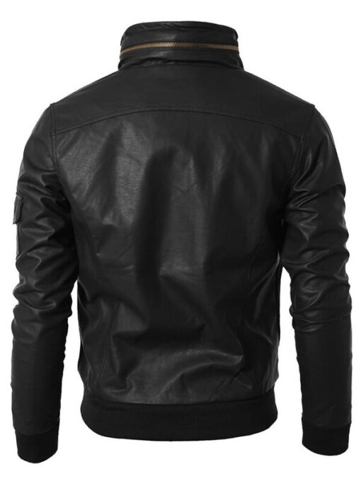 Black Biker Leather Jacket