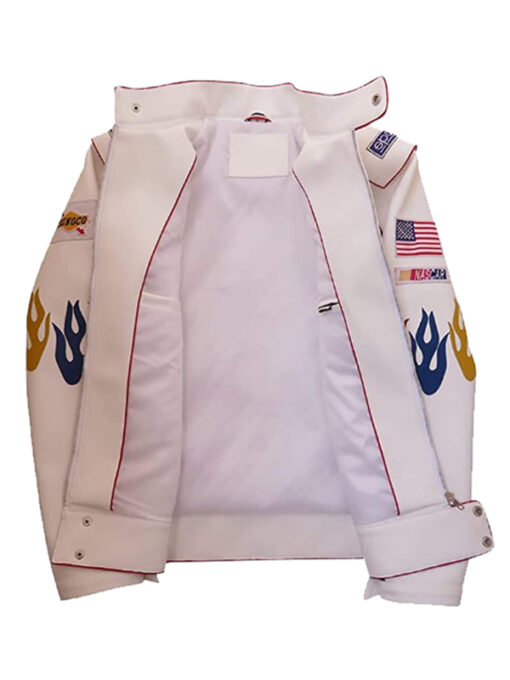 Ricky Bobby Wonder Motorcycle Leather Jacket