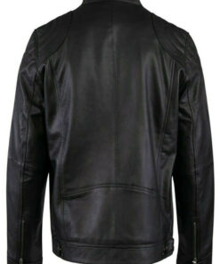 Men's Biker Black Leather Jacket