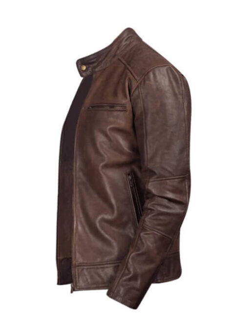 Uncharted Brown Leather Biker Jacket