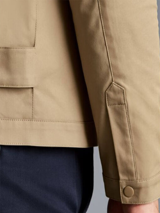 Tan - Charles Tyrwhitt Fall Collar Harrington Jacket