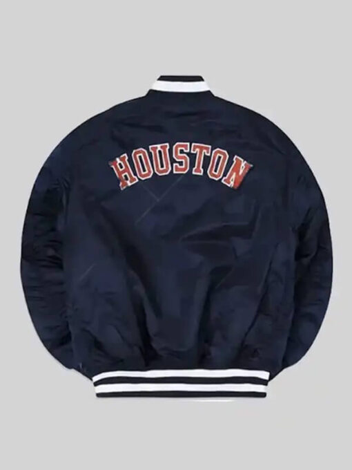 Kate Upton World Series 2022 Blue Bomber Jacket