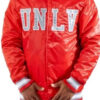 Men’s Starter UNLV Red Satin Varsity Jacket