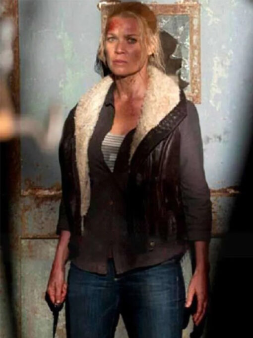 Laurie Holden The Walking Dead Andrea Harrison Brown Vest