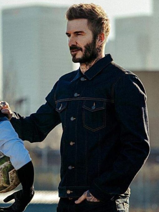 TV Series Save Our Squad David Beckham Denim Jacket