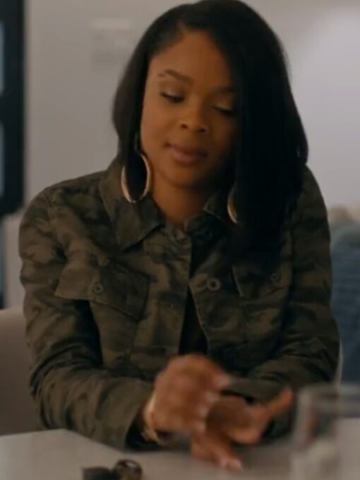 Strength of a Woman Ajiona Alexus Cotton Military Jacket