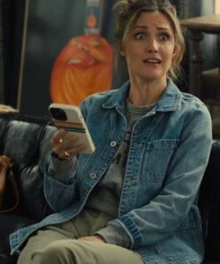 Platonic Rose Byrne Blue Denim Jacket