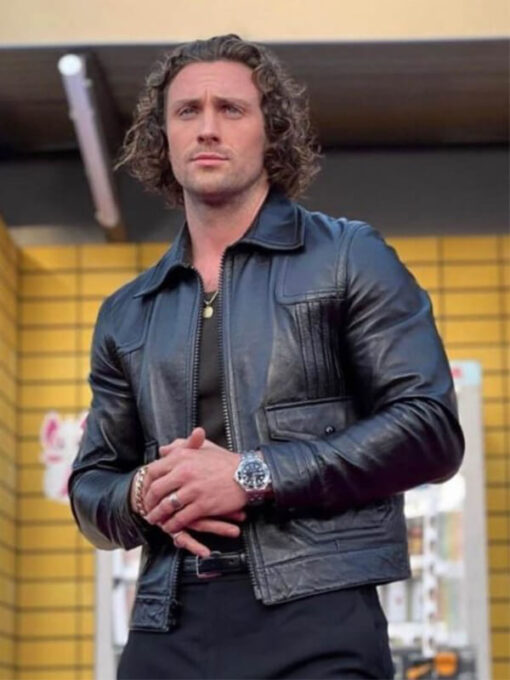 Kraven the Hunter 2023 Aaron Taylor Leather Jacket