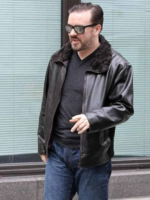 After Life Ricky Gervais Leather Jacket