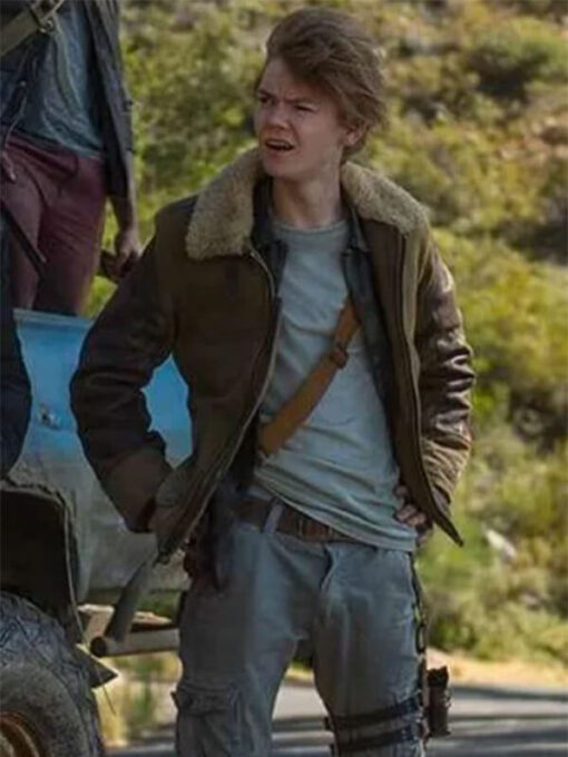 Thomas Brodie The Death Cure Brown Leather Jacket