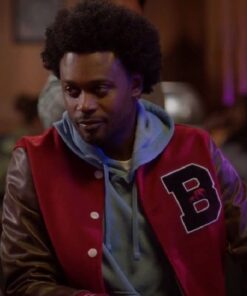 Noah’s Grand Crew Echo Kellum Red Varsity Jacket