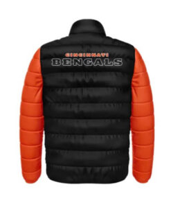 Carsten Cincinnati Bengals Black and Orange Puffer Jacket
