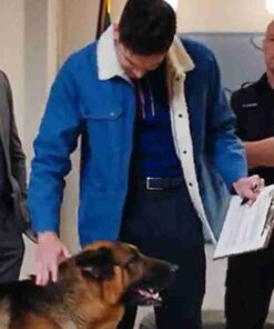 Derek Spade Hudson and Rex S05 Blue Shearling Jacket