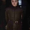 Maisie Williams Game Of Thrones Brown Leather Jacket
