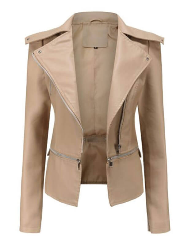 Detachable Fashion Women's Leather Jacket - Image 6