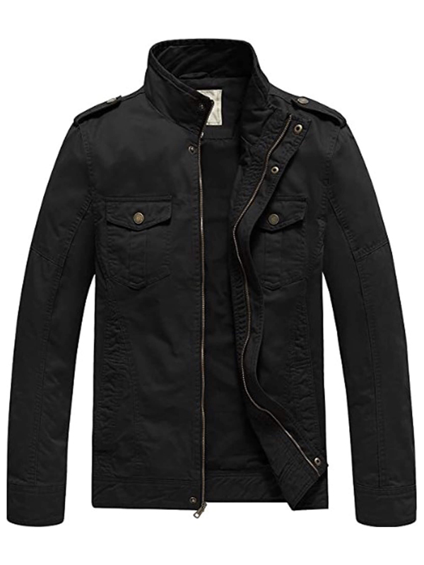 Lightweight Cotton Military Jacket - Image 3
