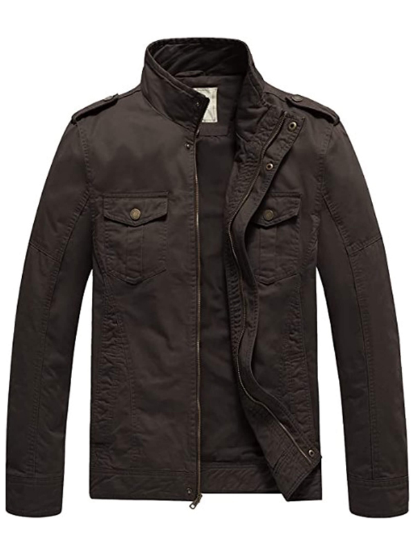 Lightweight Cotton Military Jacket - Image 7