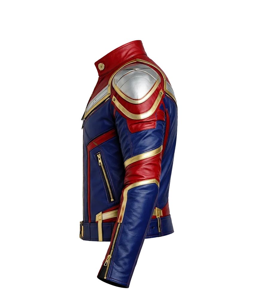 Cosmic Warrior Unisex Superhero Armor Leather Jacket