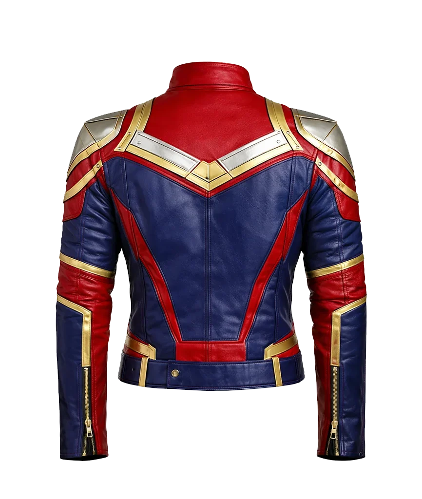Cosmic Warrior Unisex Superhero Armor Leather Jacket
