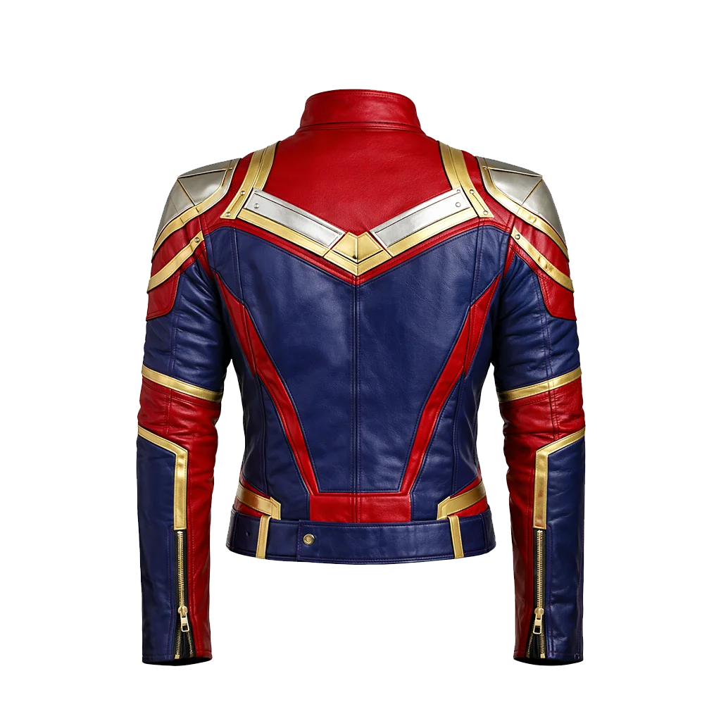 Cosmic Warrior Unisex Superhero Armor Leather Jacket