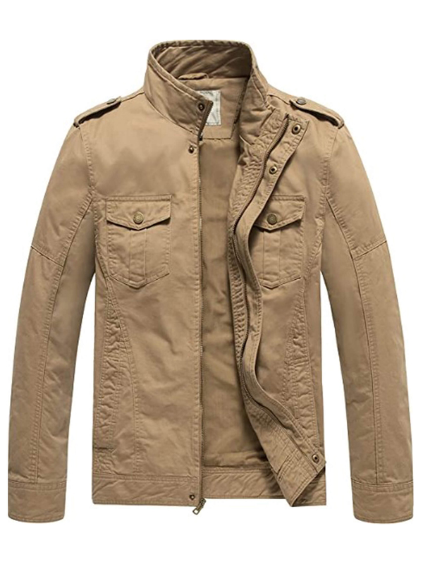 Lightweight Cotton Military Jacket - Image 10