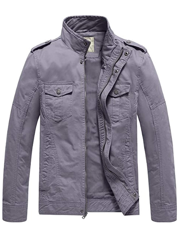 Lightweight Cotton Military Jacket - Image 5