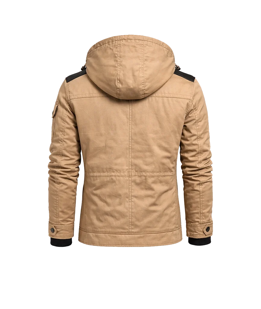 Urban Explorer Canvas Fleece-Lined Hooded Jacket