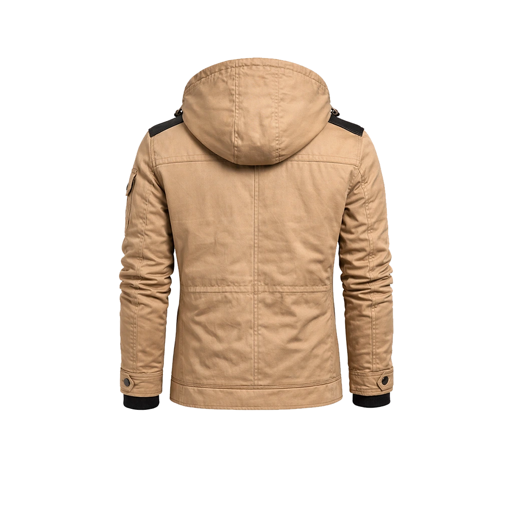 Urban Explorer Canvas Fleece-Lined Hooded Jacket