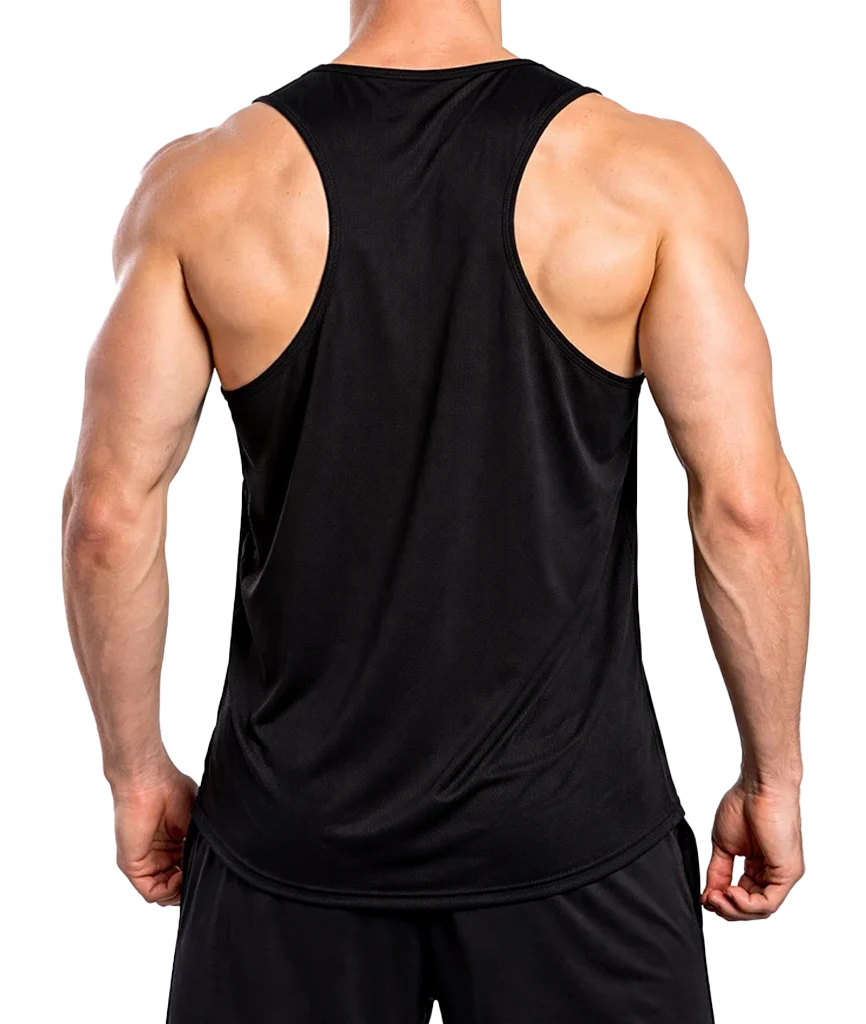 Everyday Solid Black Workout Sando