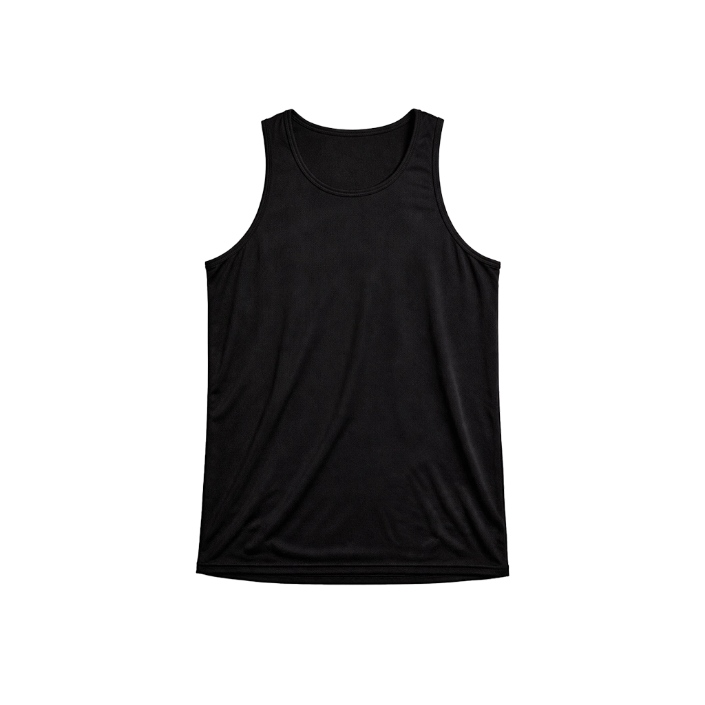 Everyday Solid Black Workout Sando