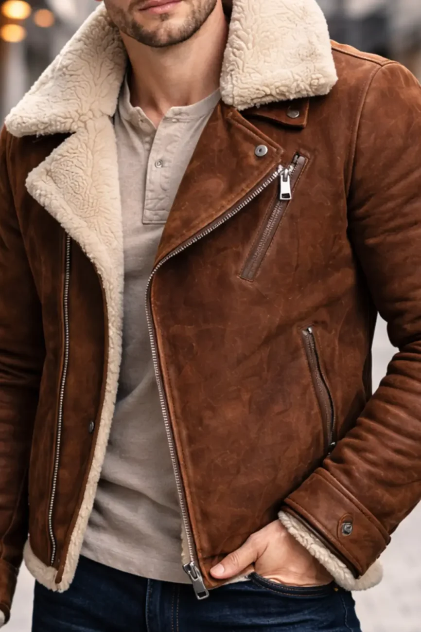 Rustic Timber B3 Aviator Shearling Jacket