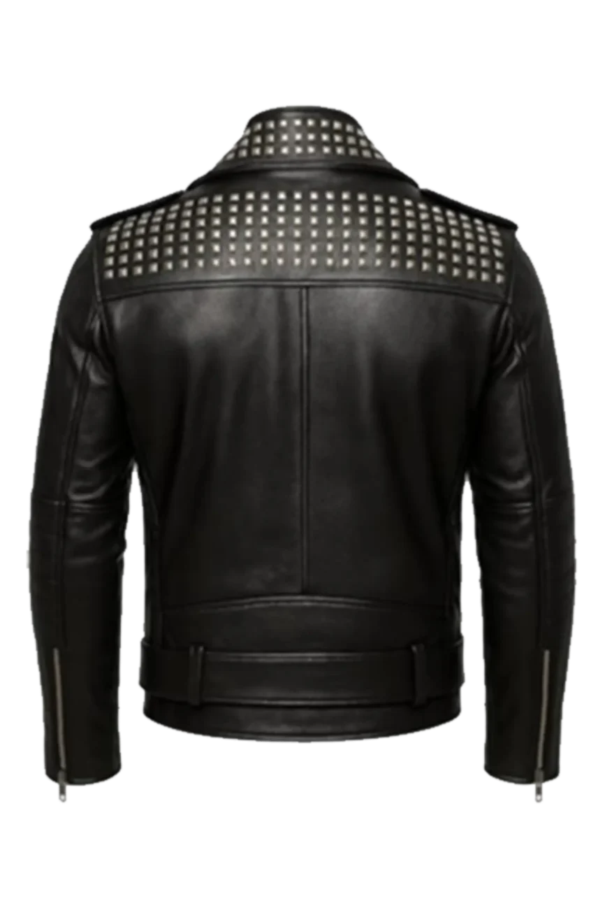 Rebel Heavy Metal Leather Biker Jacket