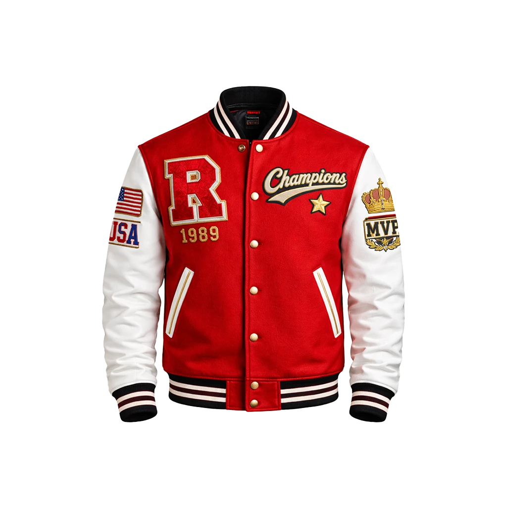 Champions 1989 Red Men’s Varsity Jacket