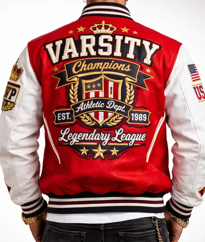 Champions 1989 Red Men’s Varsity Jacket