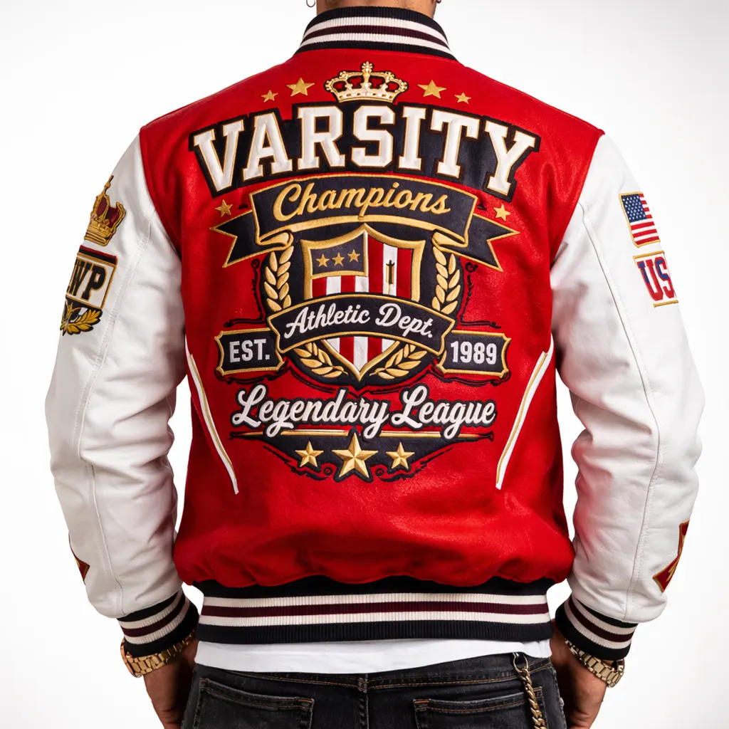 Champions 1989 Red Men’s Varsity Jacket