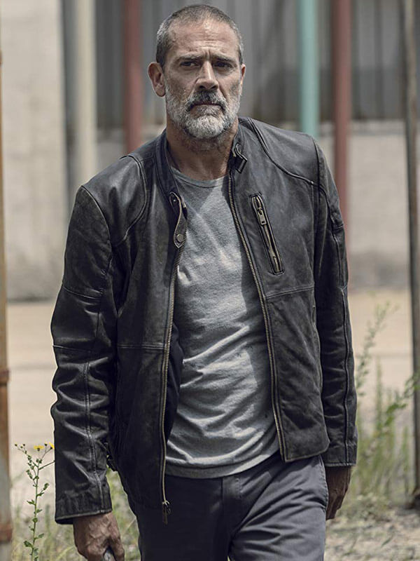The Walking Dead Jeffrey Dean Morgan Black Jacket - Image 2