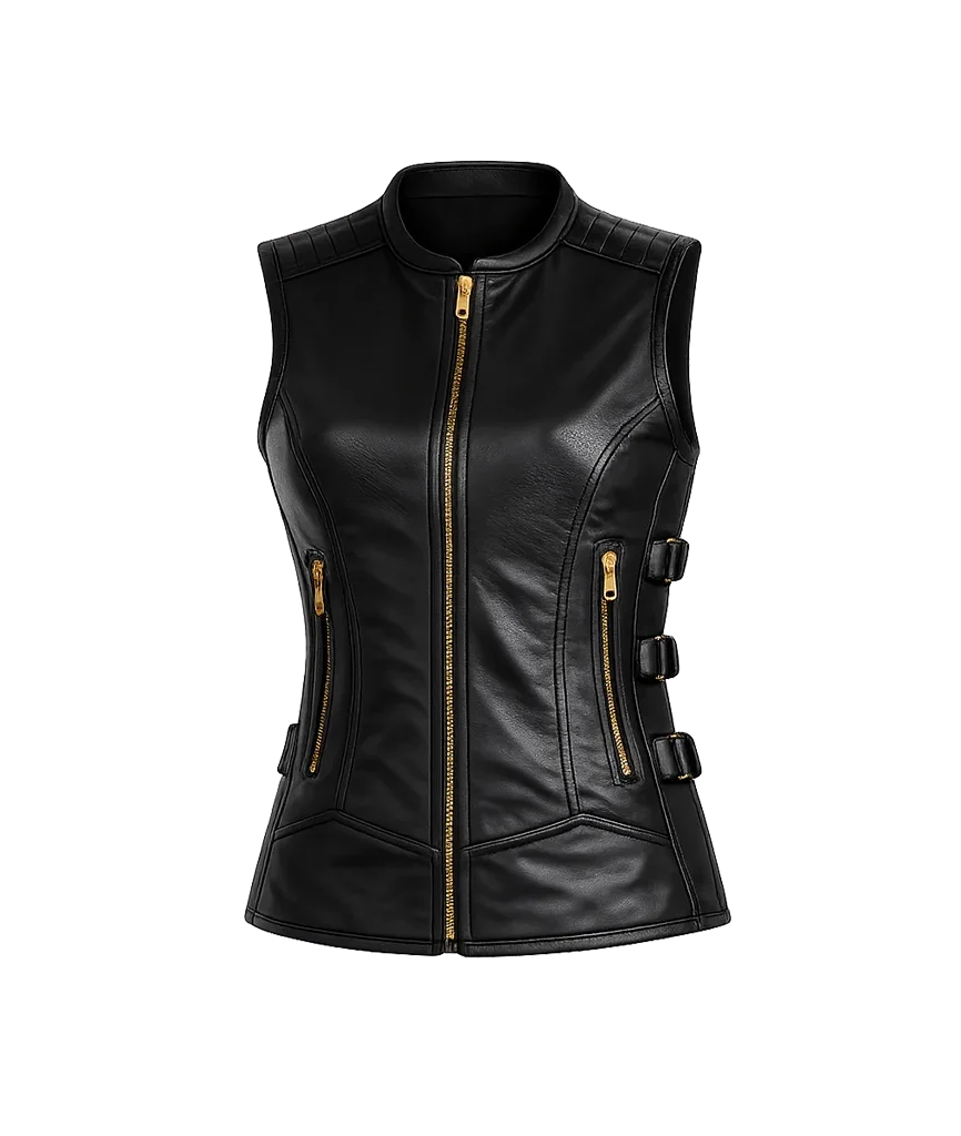 Rebel Fitted Leather Vest