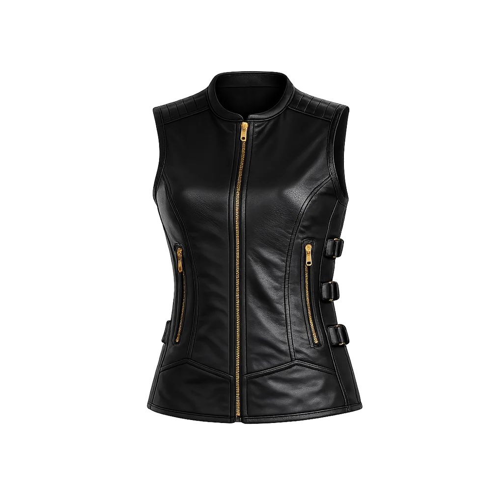 Rebel Fitted Leather Vest