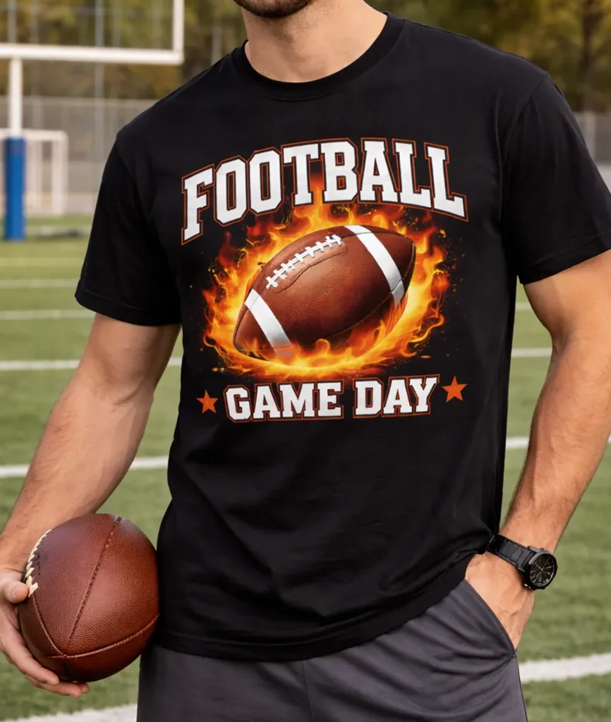 Game Day Gridiron Flame Unisex Tee