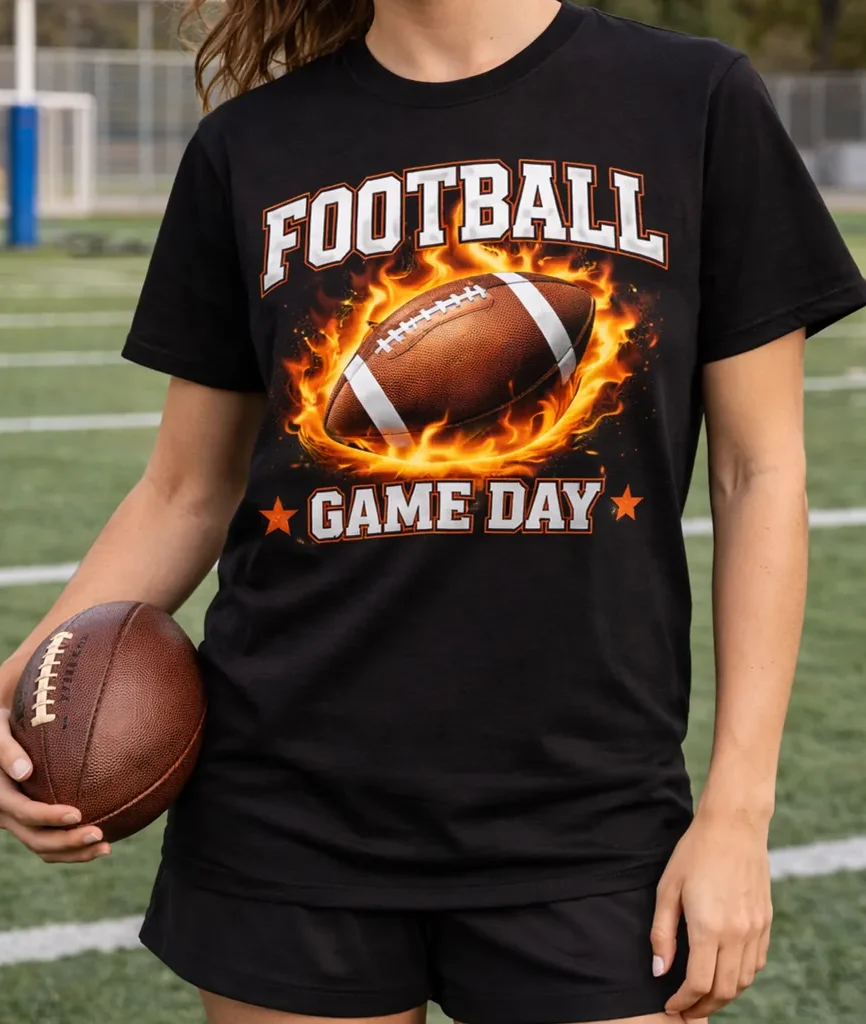 Game Day Gridiron Flame Unisex Tee